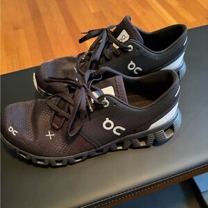 On Running Women's Black and Gray Athletic Shoes